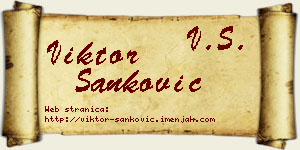 Viktor Sanković vizit kartica